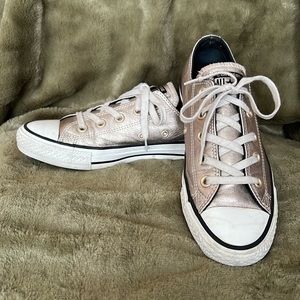 Converse All Star Metallic Leather Low Top